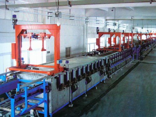 Automatic drying barrel plating production line